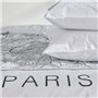 Parure de lit - TODAY - JAVA - 2 personnes - 240x220 cm - Coton - Imprimé Paris - Blanc