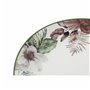 Assiette plate DKD Home Decor Fleurs Porcelaine (27 x 27 x 2 cm)