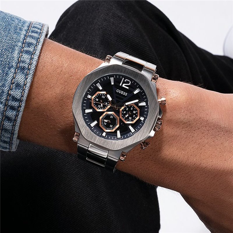Image secondaire de Montre Homme Guess GW0539G1 Gris Argenté