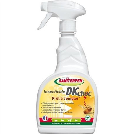 Insecticide - SANITERPEN DK CHOC - 750 ml - Élimine insectes, action longue durée, parfum Pin des Landes