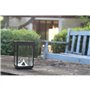 Mini photophore solaire pour table - Parois en verre - Noir