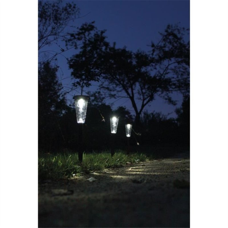 Image secondaire de Lot de 3 balises solaires - Canopo - 20 lumens - Beige