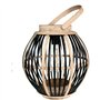 Lampe solaire en bambou - Olivie - Noir