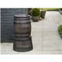 Récupérateur d'eau en forme de barrique - NATURE - En PE rotomoulé - 120 litres - Inclus accessoires