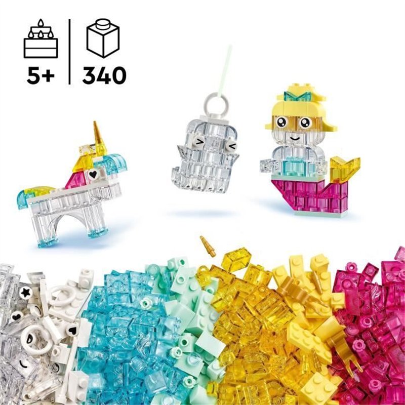 Image secondaire de LEGO Classic 11040 La Boîte de Briques Transparentes Magiques - Jeu de construction 5 ans