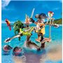 PLAYMOBIL 71795 Pirate avec arbalete et poissons a viser, 31 pieces, Des 4 ans