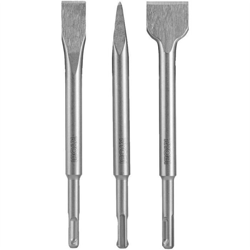 Image secondaire de RYOBI - Kit 3 burins SDS+ (1 pointe, 2 plats) - RAKSPC03