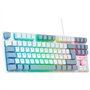 Clavier Gamer - The G-Lab - KEYZ CAESIUM - RGB - Blanc & gris - TKL