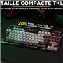 Clavier Gamer - The G-Lab - KEYZ CAESIUM - RGB - Gris & Noir - TKL
