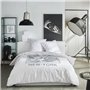 Parure de lit - TODAY - JAVA - 2 personnes - 240x220 cm - Coton - Imprimé New York - Blanc