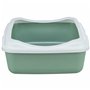 Bac à litière pour chats Trixie Classic Blanc Vert Plastique 37 × 15 × 48 cm