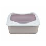 Bac à litière pour chats Trixie Classic Blanc Lila Plastique 37 × 15 × 48 cm