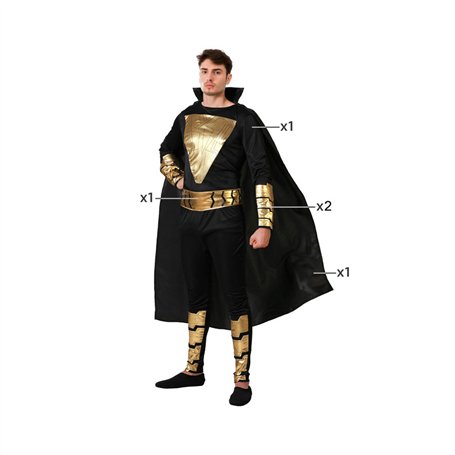 Déguisement pour Adultes Noir Héros de Bande dessinée