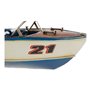Véhicule DKD Home Decor Décoratif Bateau à moteur Métal (2 pcs) (31.5 x 14 x 13 cm)