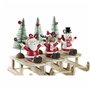 Décorations de Noël DKD Home Decor Bois Père Noël (14 x 6 x 13 cm) (3 pcs)