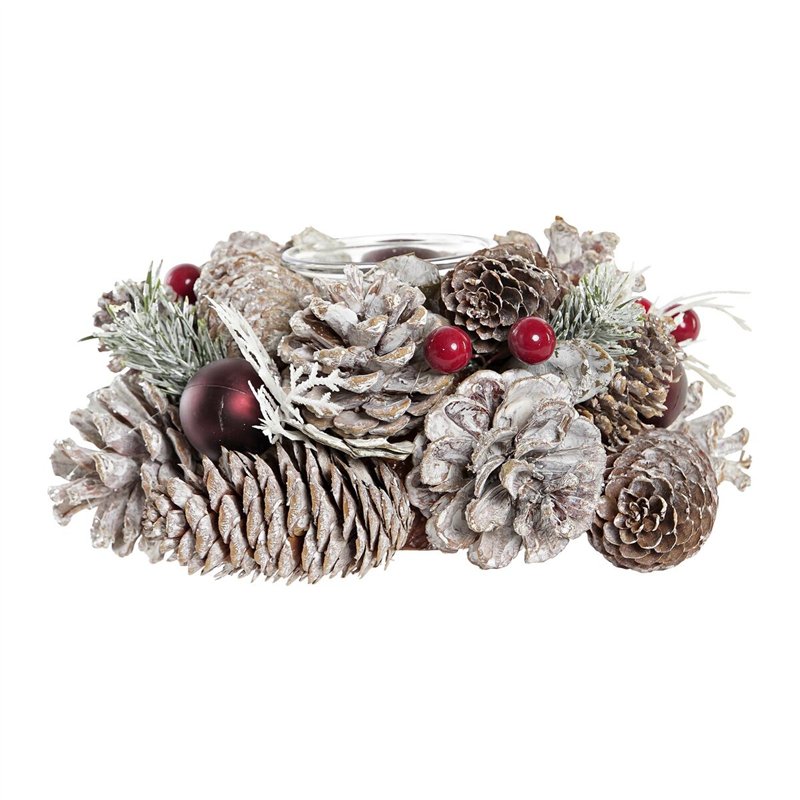 Image secondaire de Bougeoirs de Noël DKD Home Decor (19 x 19 x 9 cm)