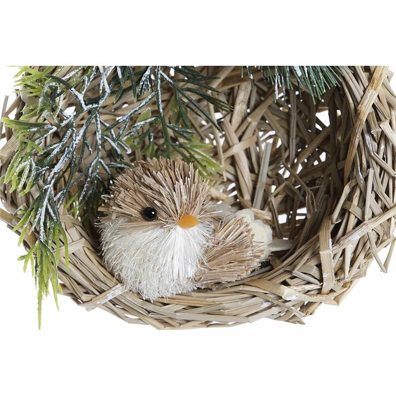 Image secondaire de Décorations de Noël DKD Home Decor Polyester Rotin (14 x 11 x 15 cm) (2 Unités)