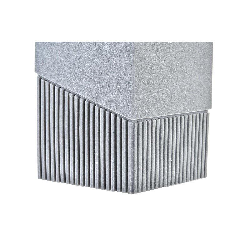 Image secondaire de Brosse de salle de wc DKD Home Decor Scandi Argenté Gris Acier inoxydable Aluminium Résine (9,5 x 9,5 x 37 cm)