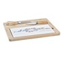 Plateau à fromages DKD Home Decor Marin Multicouleur Bambou Grès (24,5 x 20 x 1,2 cm) (4 Pièces)