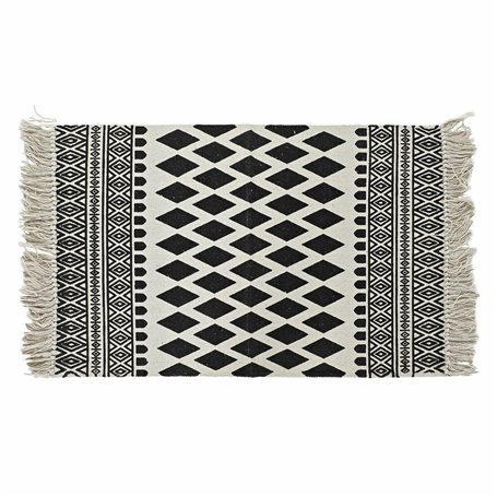 Tapis DKD Home Decor Noir Blanc (80 x 50 x 1 cm)