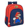 Cartable Super Mario Trick Rouge Bleu foncé 32 x 38 x 12 cm