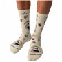 Chaussettes Jimmy Lion Athletic Frida Viva Mexic Blanc 41-46