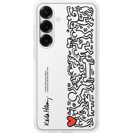 Coque Samsung Galaxy S25+ FlipSuit avec fond d'écran dynamique Blanche Samsung