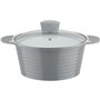 Faitout fonte d'aluminium - GSW - BOLERO - 28 cm - Induction - Gris / Blanc