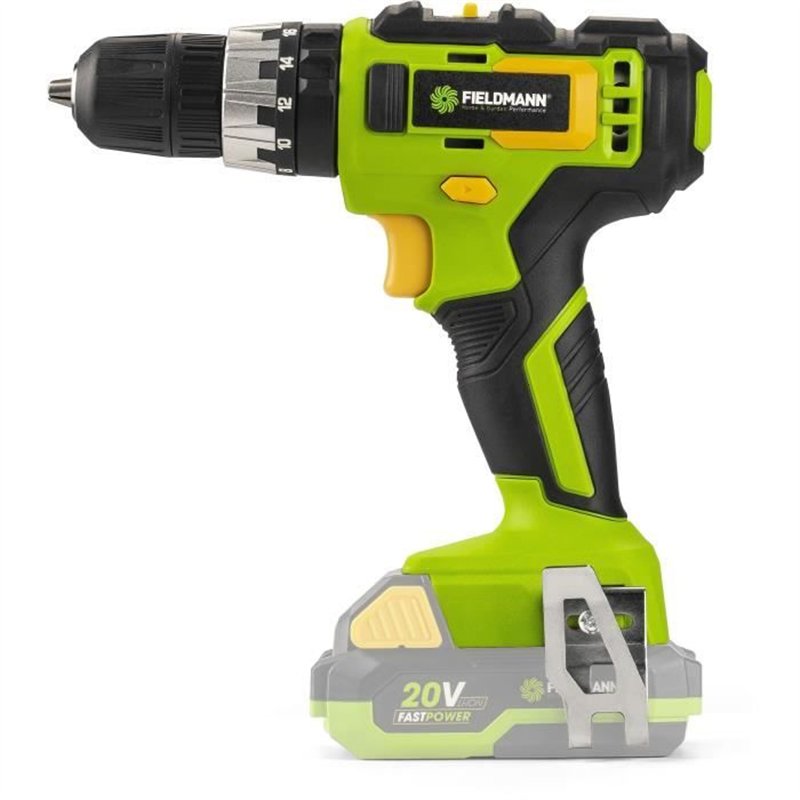 Perceuse a percussion sans fil - FIELDMANN - 20V - 35 Nm - Batterie et chargeur non inclus