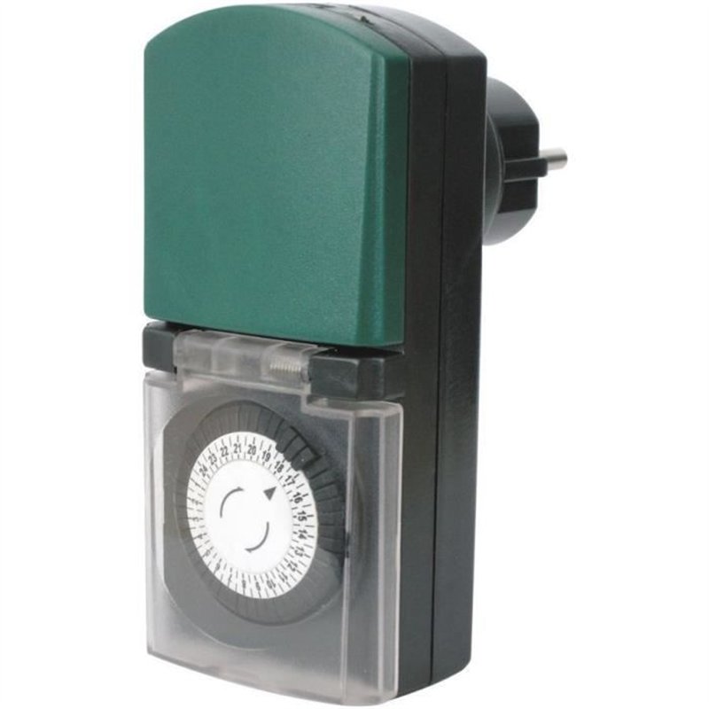 Mini programmateur mécanique extérieur IP44 - GAO - 3680 W - Blanc