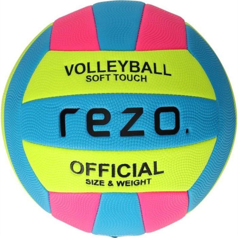 Ballon de volleyball - REZO - PVC - Contraste bicolore - Résistant et léger