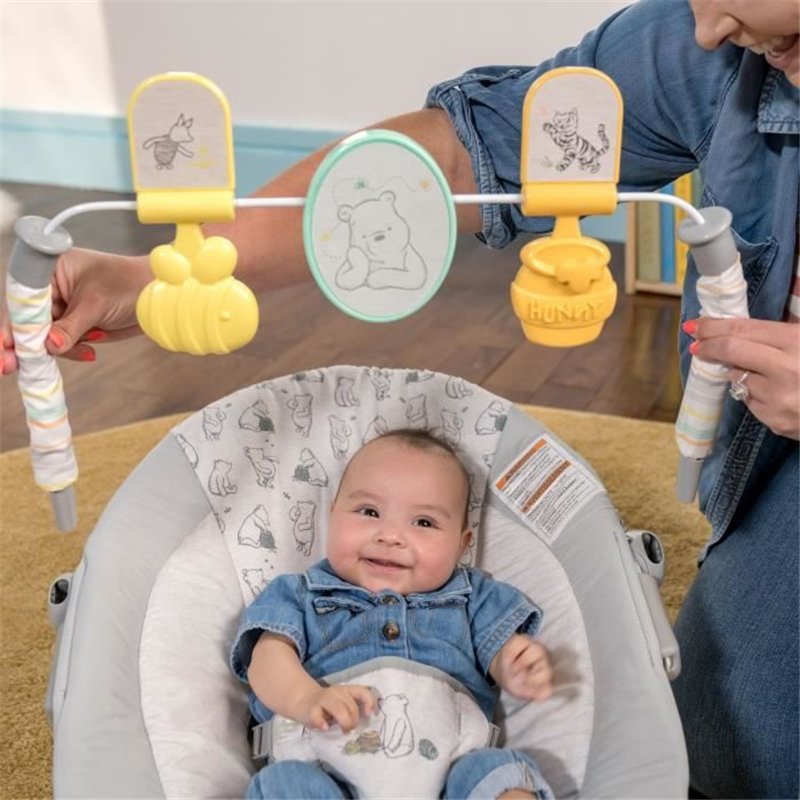 Image secondaire de Transat bébé - DISNEY BABY - WINNIE L'OURSON - Arche avec jouets d'éveil amovible - Evolutif de 0 a 6 mois