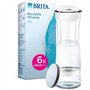 Bouteille filtrante - BRITA - Blanc Graphite - 1,3L - 6 filtres MicroDisc - Compatible lave-vaisselle