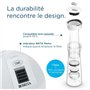 Bouteille filtrante - BRITA - Blanc Graphite - 1,3L - 6 filtres MicroDisc - Compatible lave-vaisselle