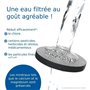 Bouteille filtrante - BRITA - Blanc Graphite - 1,3L - 6 filtres MicroDisc - Compatible lave-vaisselle