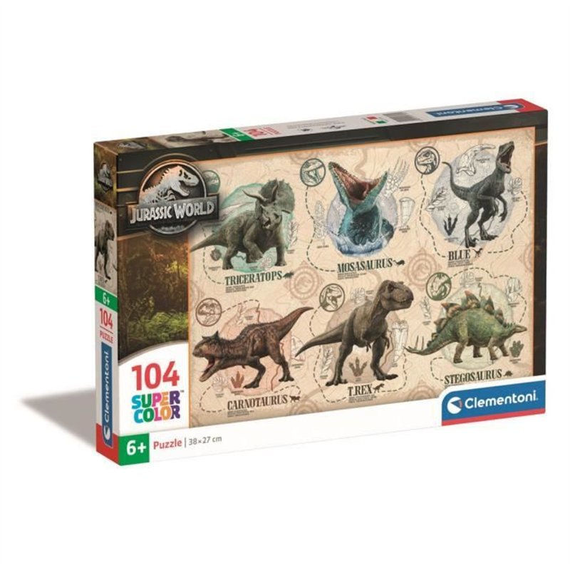 CLEMENTONI - 104 pièces - Jurassic World