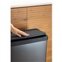 Poubelle sur pieds - VERTO - CURVER - Ouverture touch - 54 L - Gris perle
