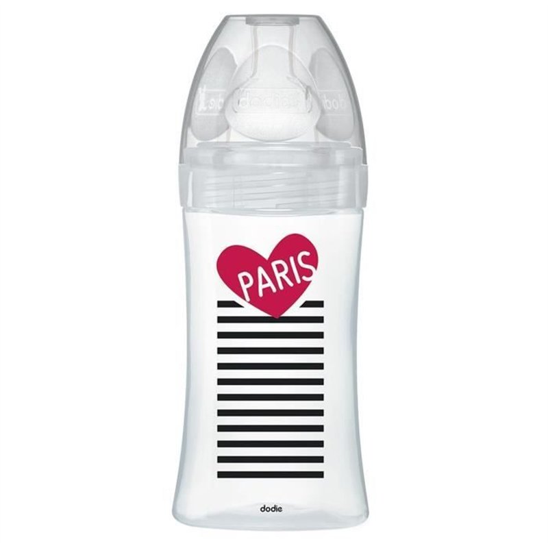 Dodie Biberon Sensation+ Anti-Coliques en Verre +0m Paris 270ml