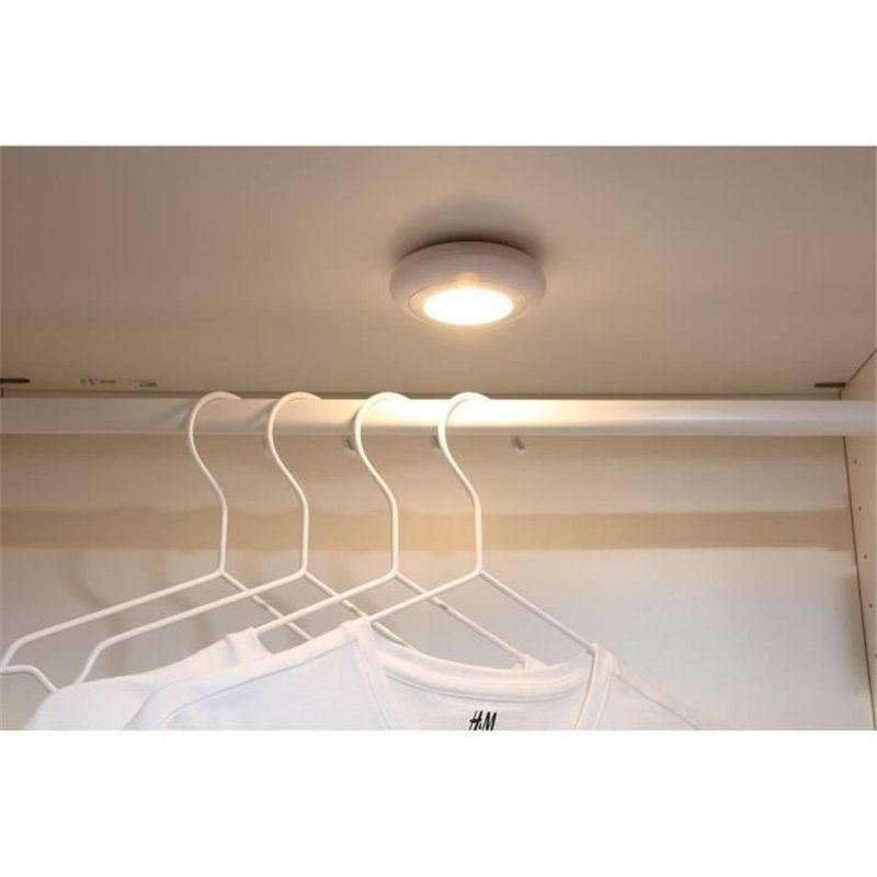 Lot de 2 lampes LED de dressing - GAO - 80 lumens, capteur PIR, piles AAA
