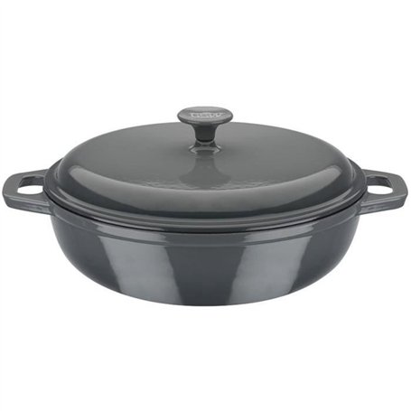 Cocotte fonte massive - GSW - GREY SHADOW - 30 cm - Ronde - Induction - Gris