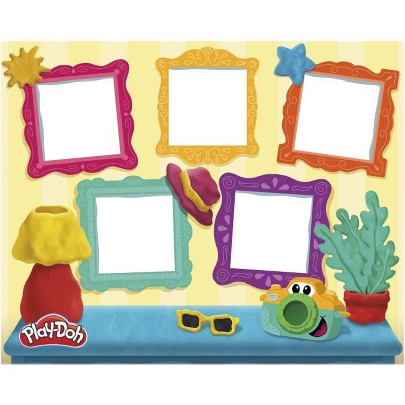 Image secondaire de Play-Doh Mes petites photos Starters, pâte a modeler, caméra factice, 7 accessoires et tapis d'activité, des 2 ans