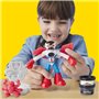 Play-Doh Captain America, coffret Moto tranchante avec figurine flexible, 3 accessoires et pâte a modeler, des 4 ans, Marvel