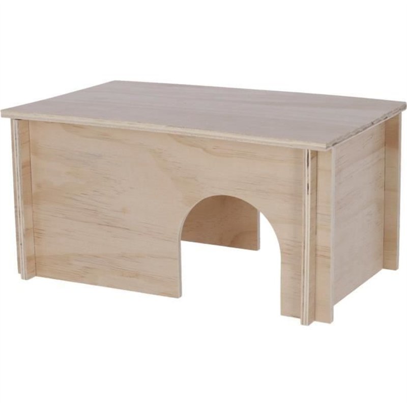 Abri pour rongeurs - Kerbl - Beige - Toit amovible - Montage simple - Pour hamster