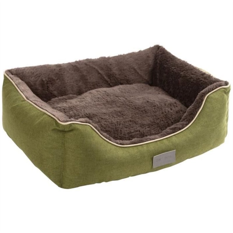 KERBL - Panier / Coussin - Samuel - Gris/Gris foncé - 60 x 50 x 17cm