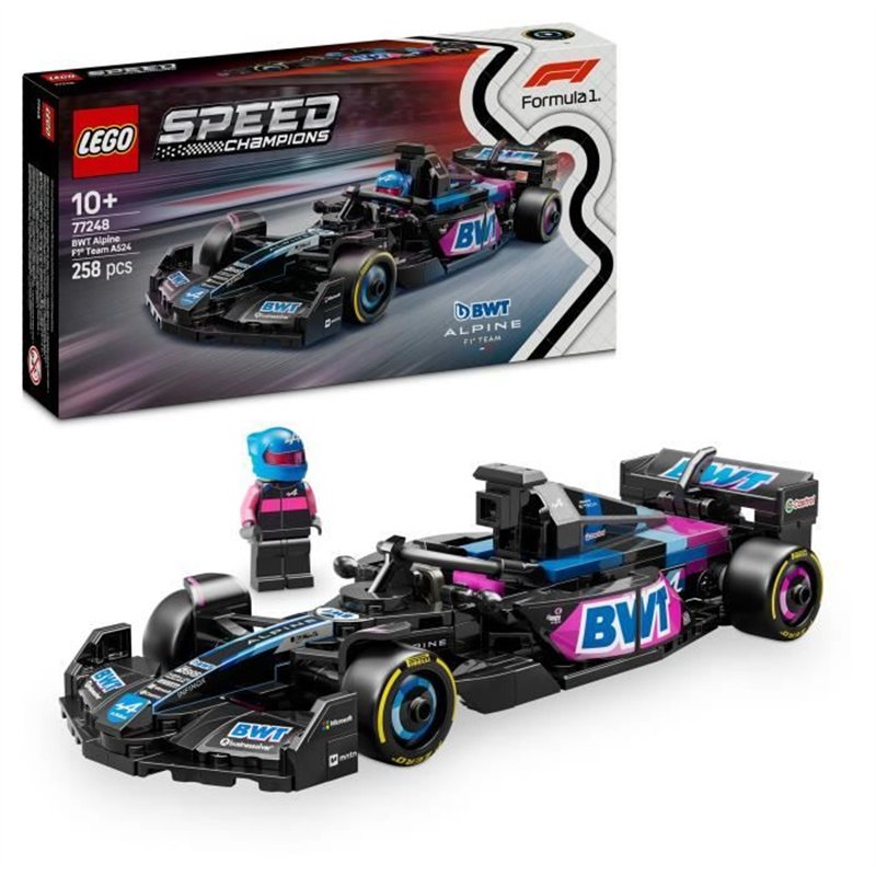 LEGO Speed Champions 77248 Voiture F1 BWT Alpine Team A524 Jeu de construction des 10 ans