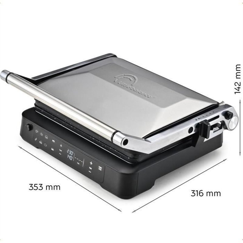 Image secondaire de Grill viande - LITTLE BALANCE - 8734 - 2000 W - 6 positions - Aluminium / Noir