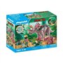 PLAYMOBIL 71821 Tricératops avec bébé et explorateur, Dinos, 29 pieces, Des 4 ans