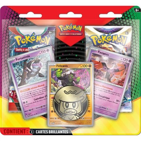 Pokémon : Pack 2 boosters + 3 cartes promo (Blister)