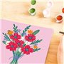 CreArt 20x20 cm Poppy bouquet, Loisir créatif, Adulte, Peinture par numéros, 25519, Ravensburger