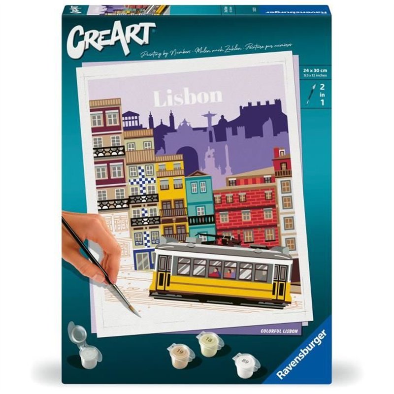 CreArt 24x30 cm Lisbon, Activité détente et créative, 25522, Ravensburger